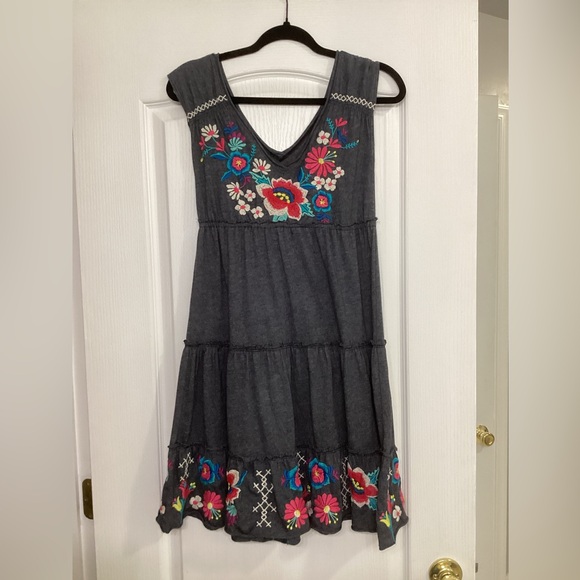 Johnny Was Embroidered Floral Dress - Picture 1 of 6